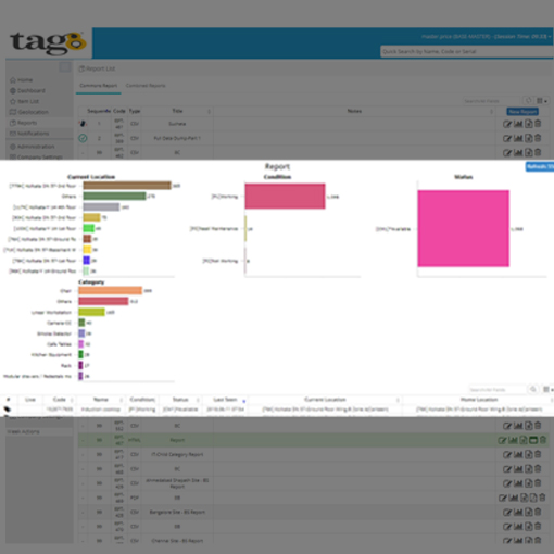 Physical Asset Reconciliation with Dynamic Reporting - tag8